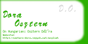 dora osztern business card